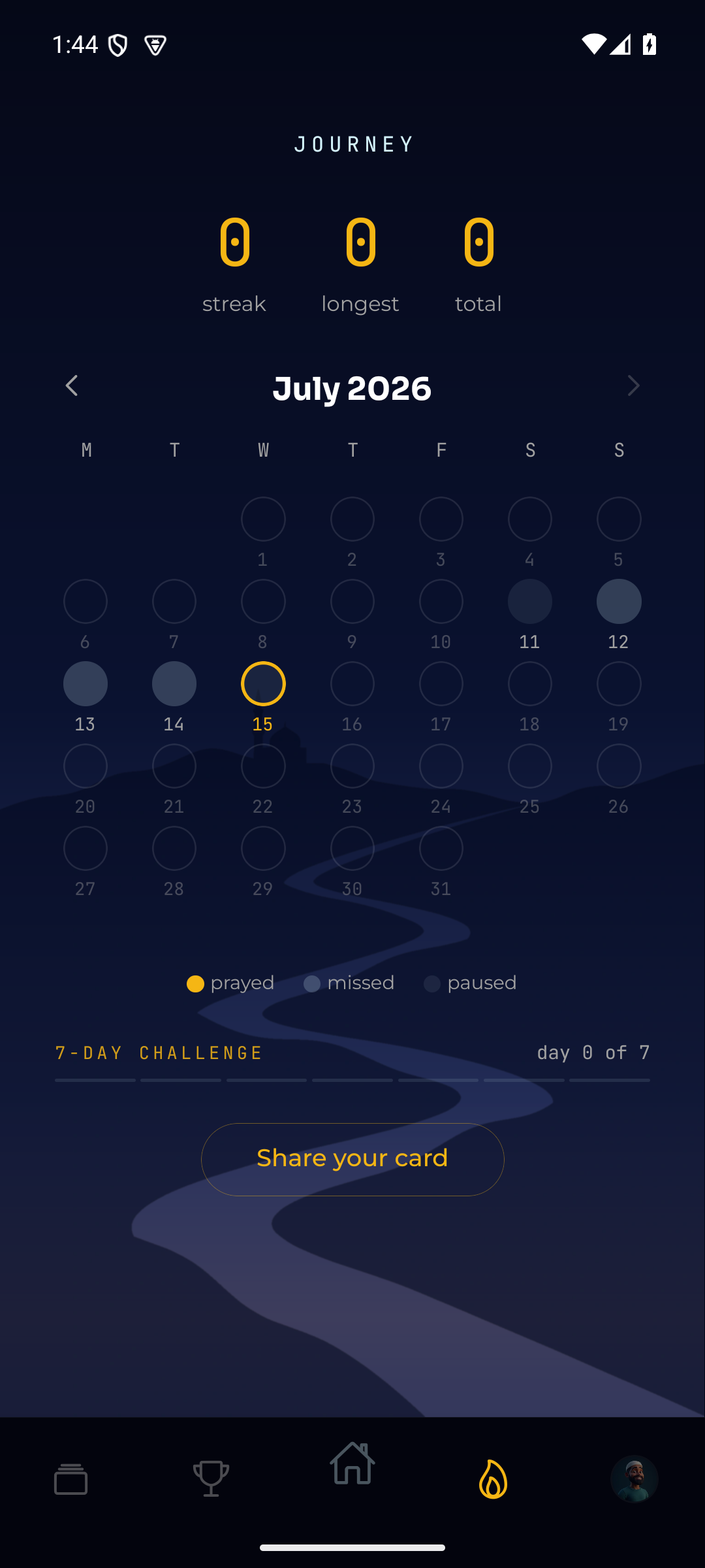 Khayrun Journey calendar